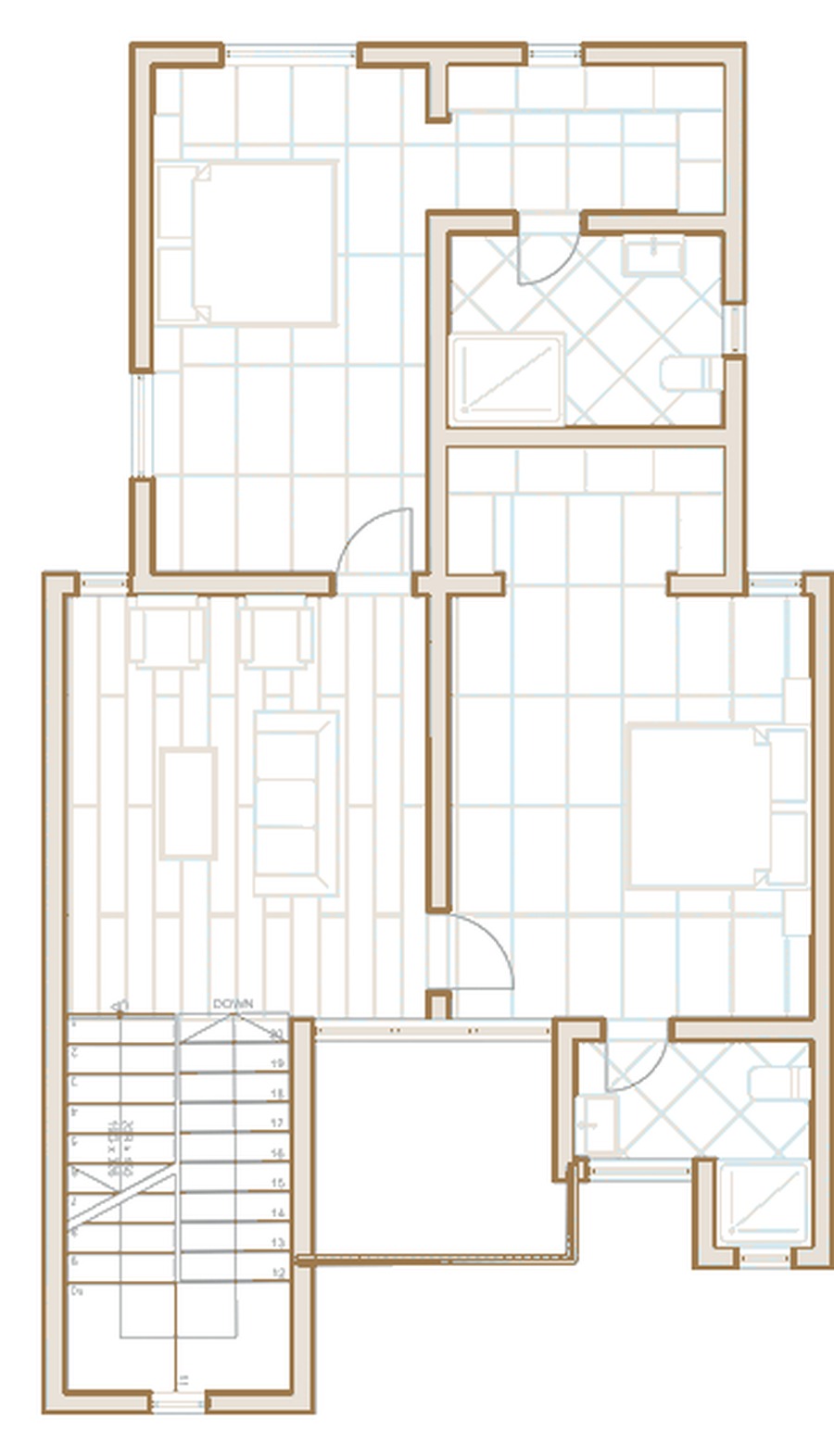 Second floor drawing for Belleville Estate