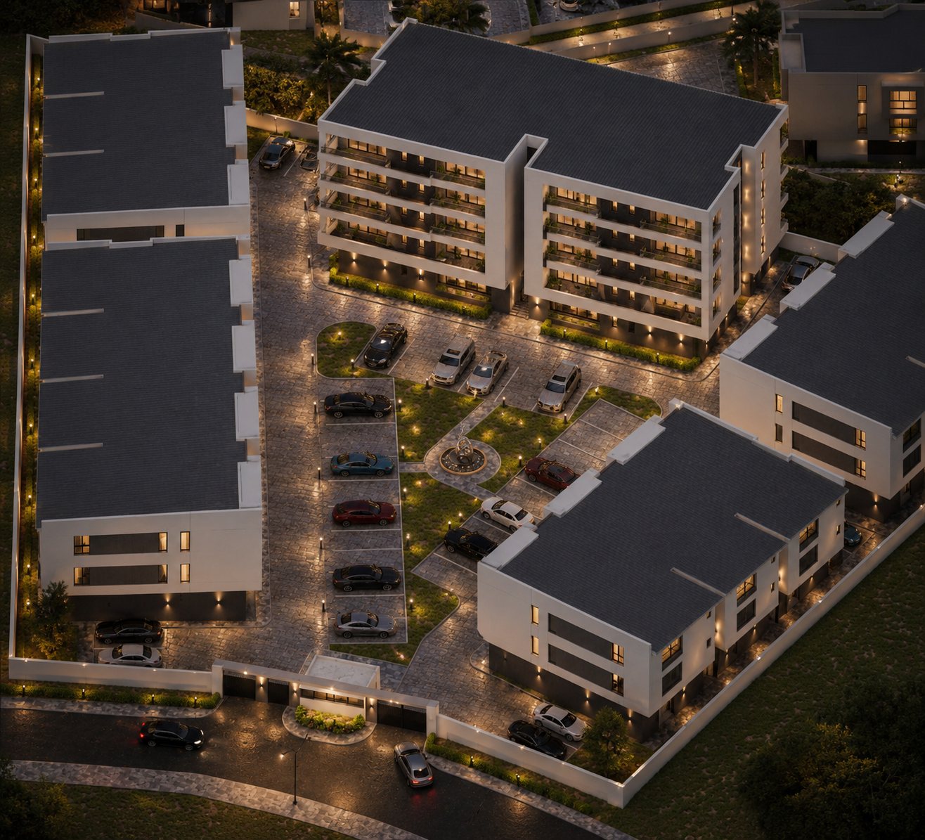 Aerial visualisation of Plot 22, Claire Mont, Katampe Extension