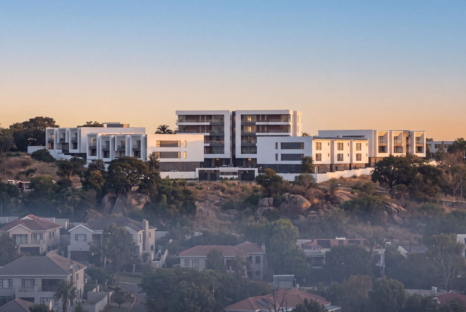 Design visualisation of Claire Mont, CM-04 · The hill, at first light
