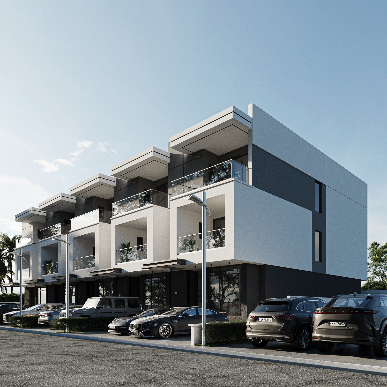 Street-level visualisation of the Emerald City terraces