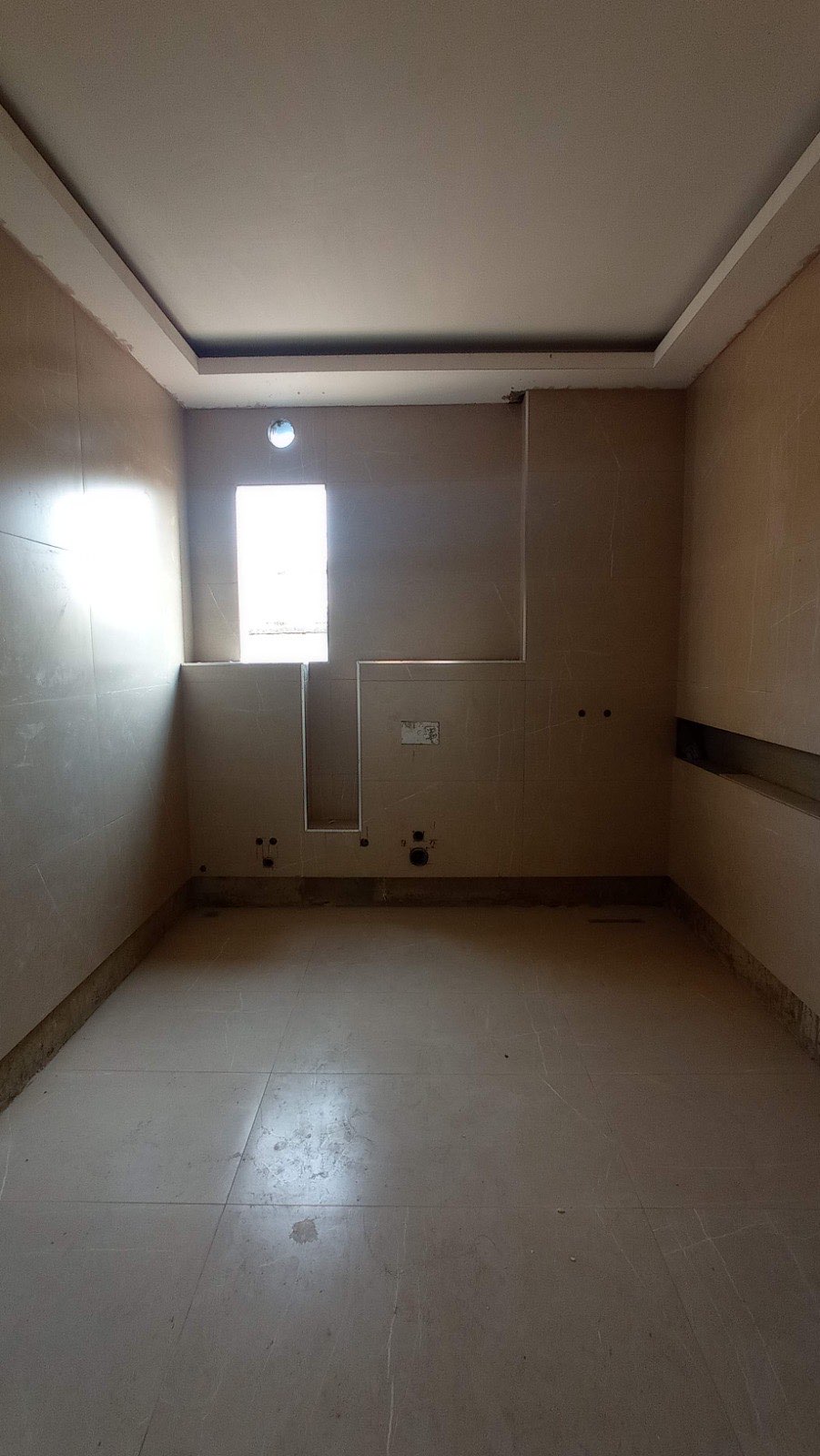 Interior of a residence at shell stage, the Low Houses