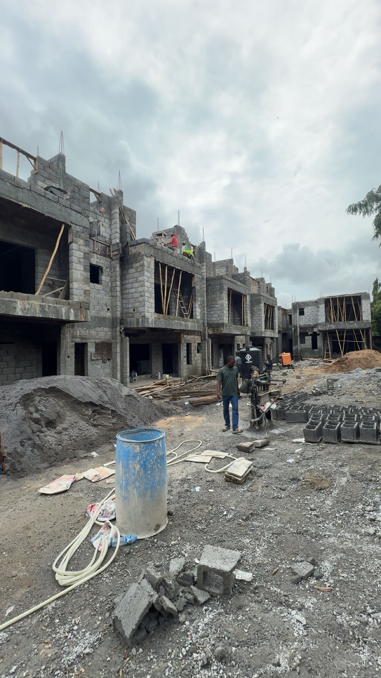Construction works in progress at The Axis